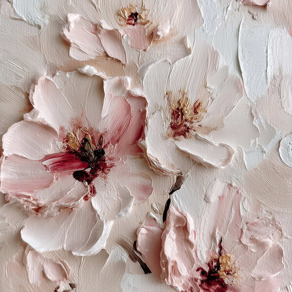 Delicate petals in soft hues