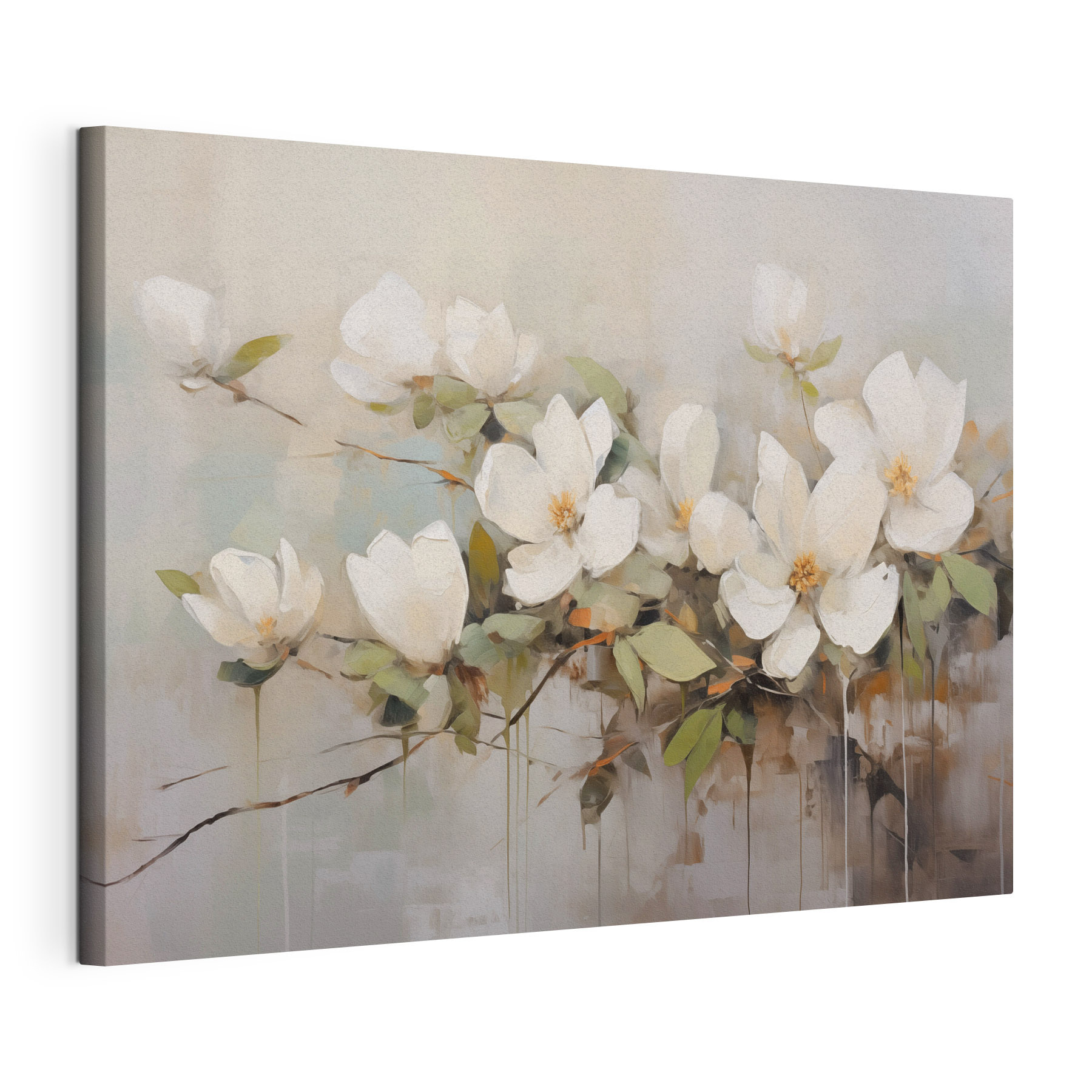 Painting of white flowers