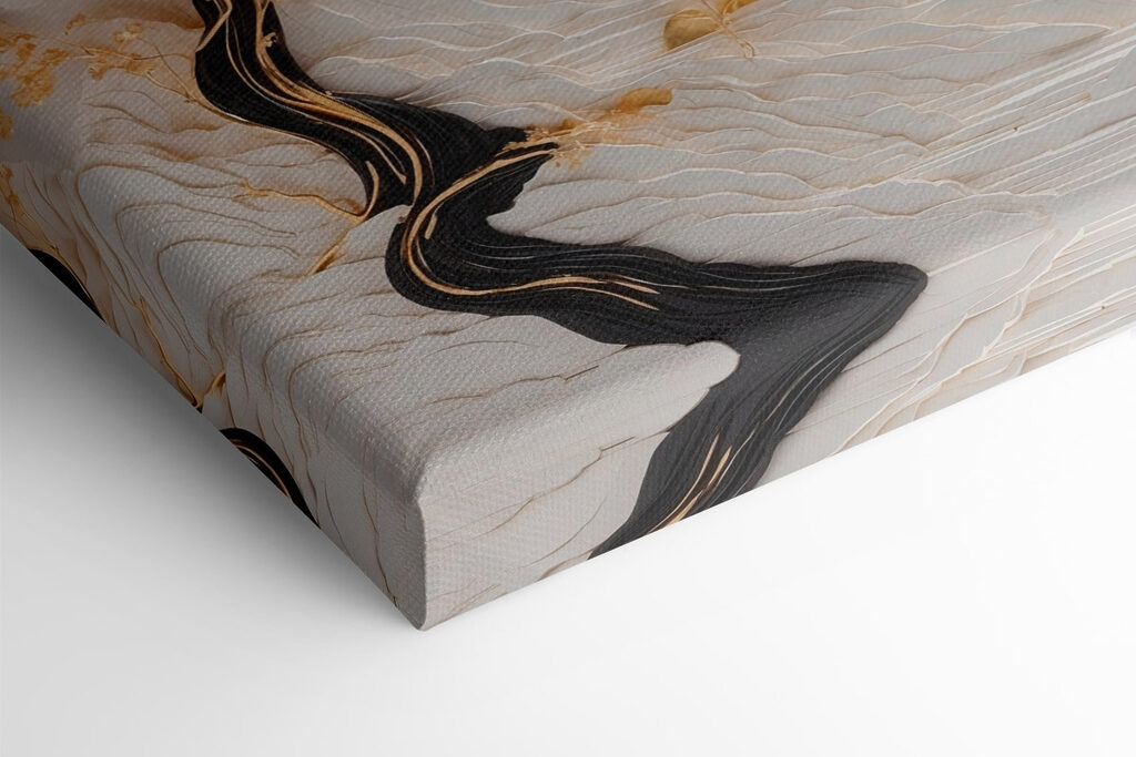Serene landscape with flowing elements