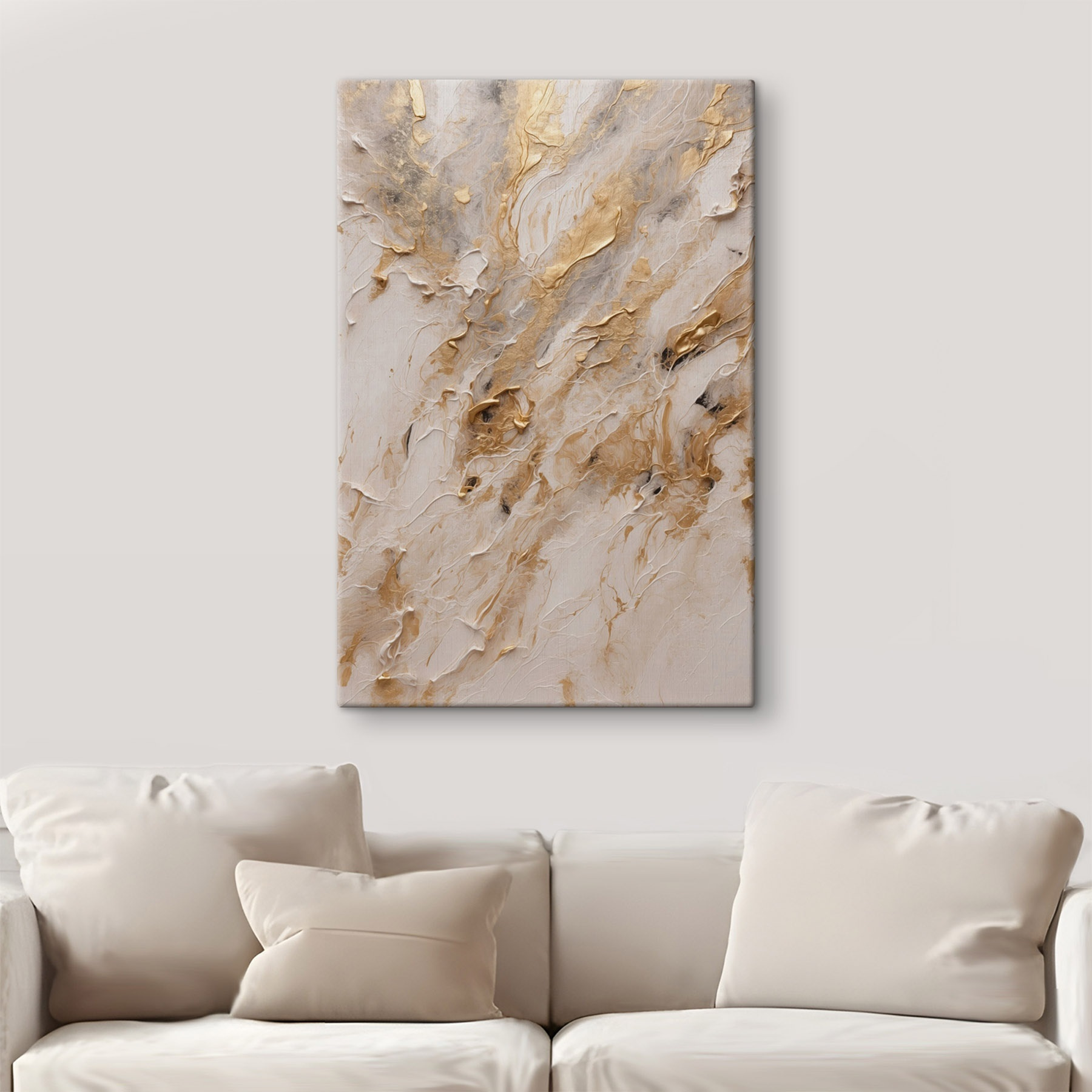 Abstract swirls of warm colors