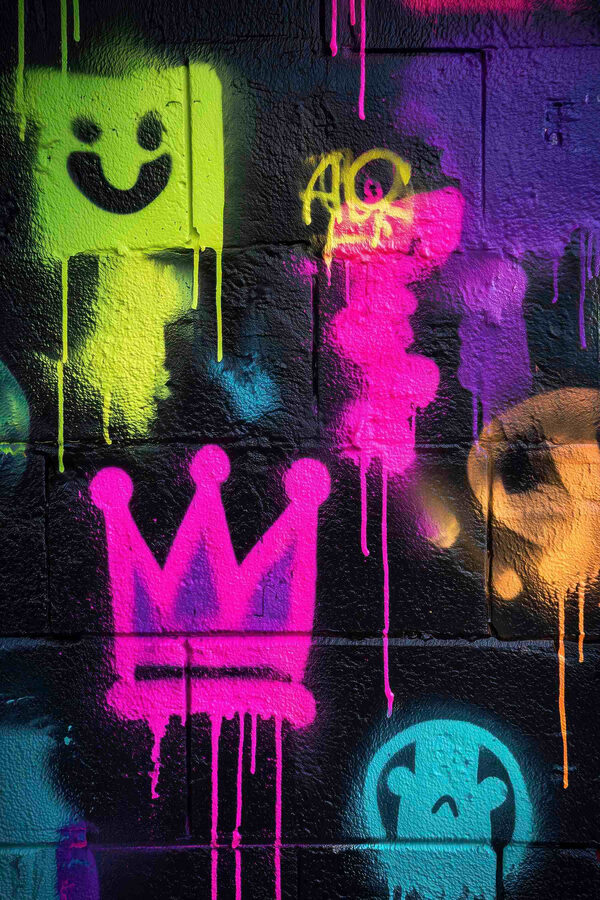 Wall with graffiti on it Wall with graffiti on it