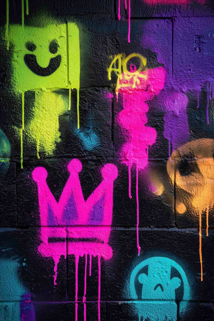 Wall with graffiti on it Wall with graffiti on it