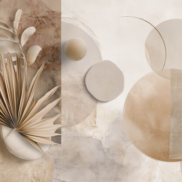 Serene abstract composition in soft tones