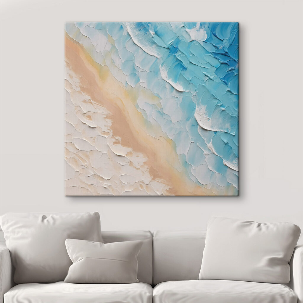 Painting of a beach