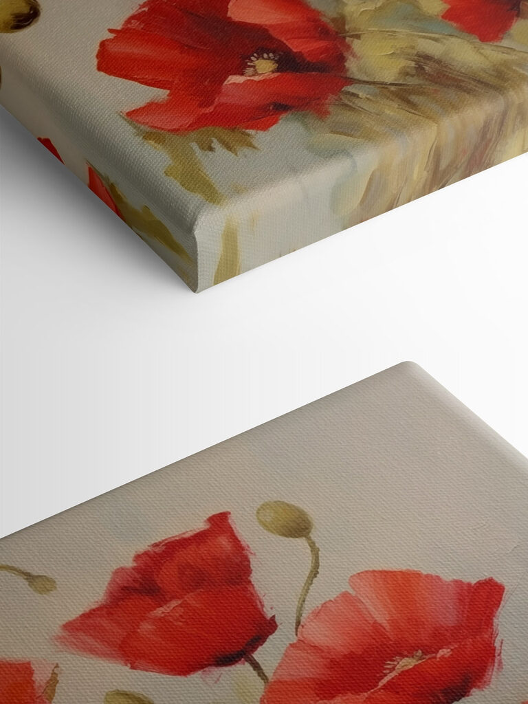 Painting of red flowers