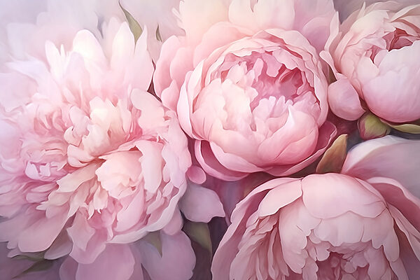 Soft petals in gentle hues
