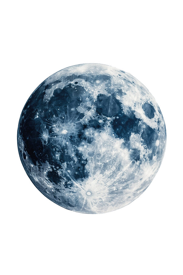 Moon amidst a dusky background