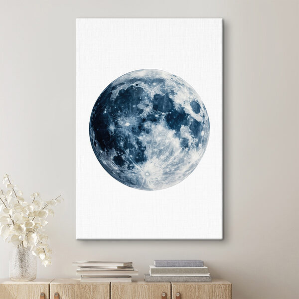 Moon amidst a dusky background