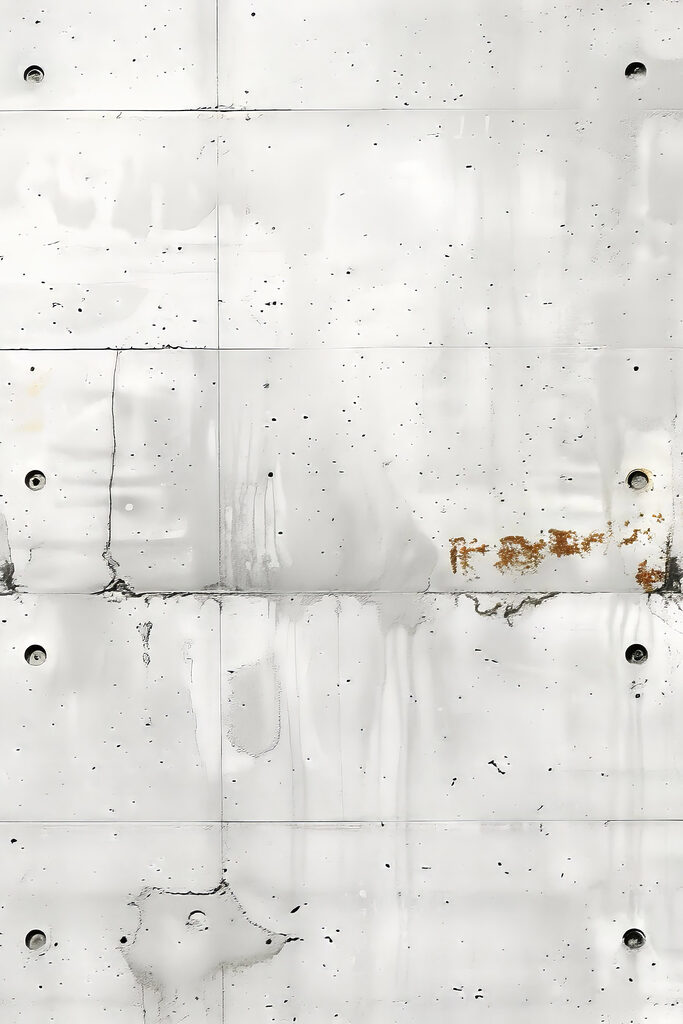 White wall with holes in it White wall with holes in it