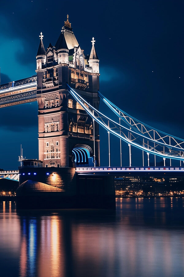 Bridge with a castle on it