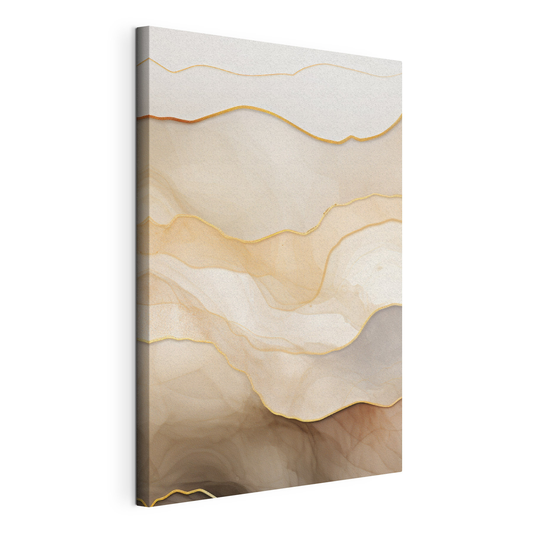 Soft waves of creamy colors blend