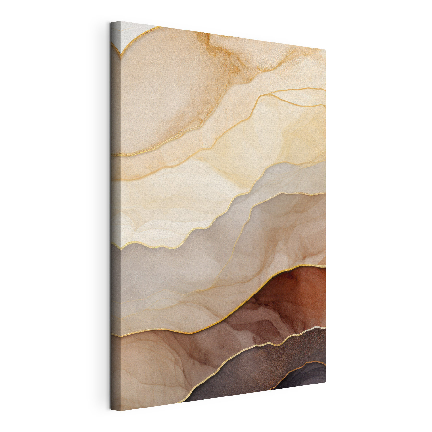 Soft waves of layered colors
