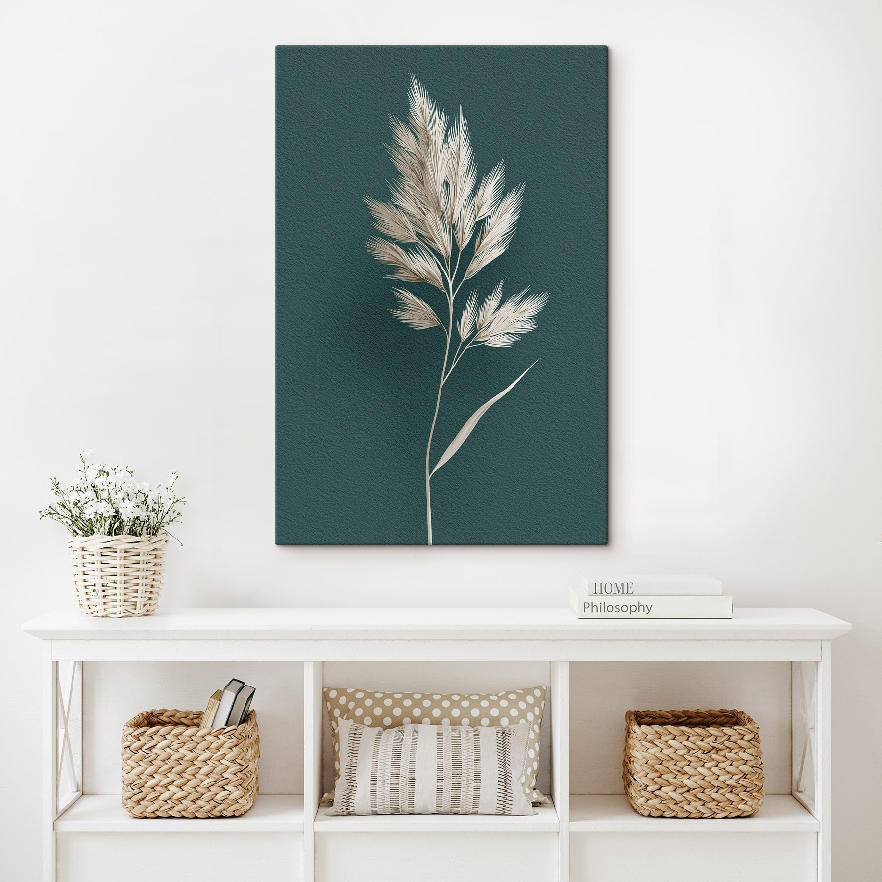 White plant with long leaves