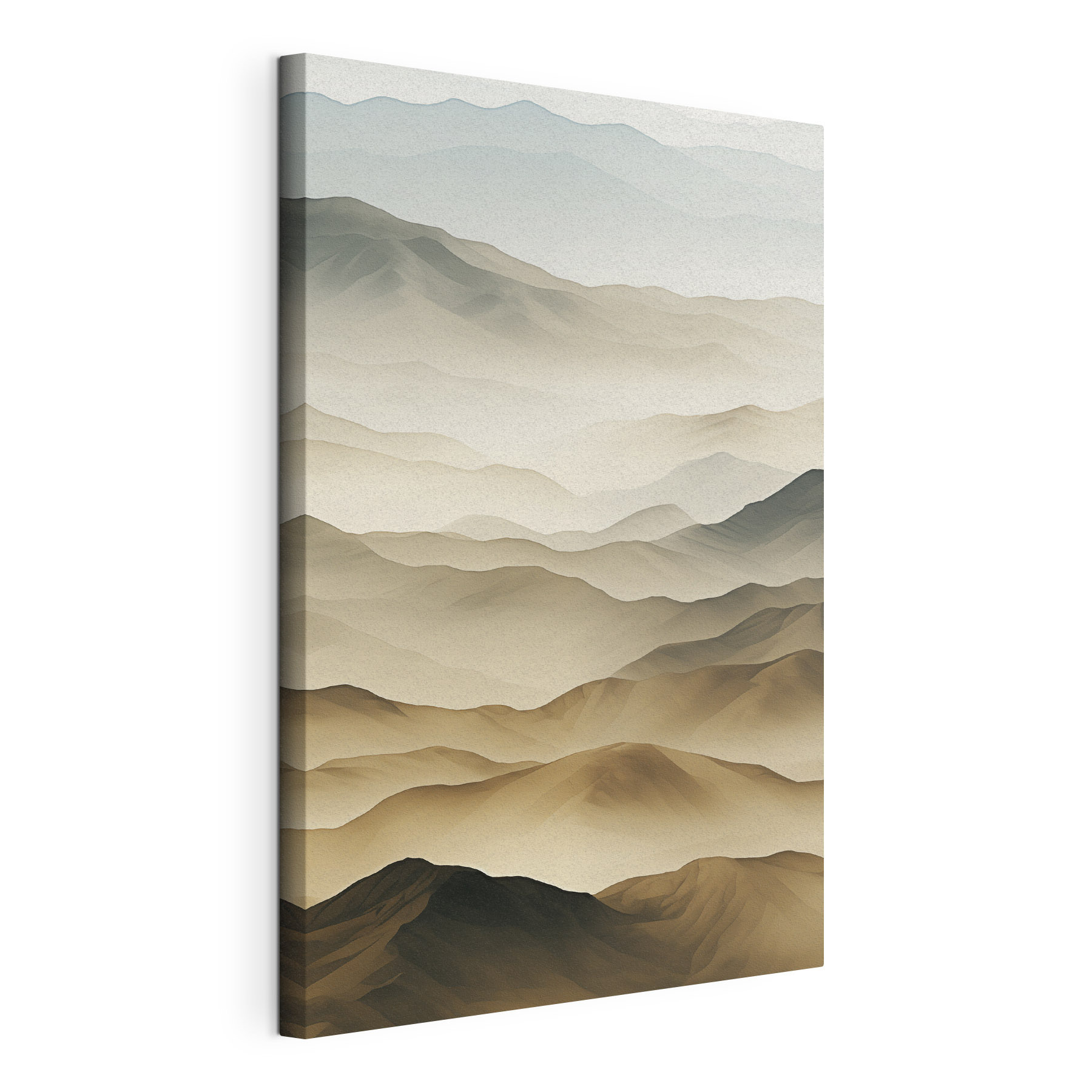 Landscape of mountains with fog Landscape of mountains with fog