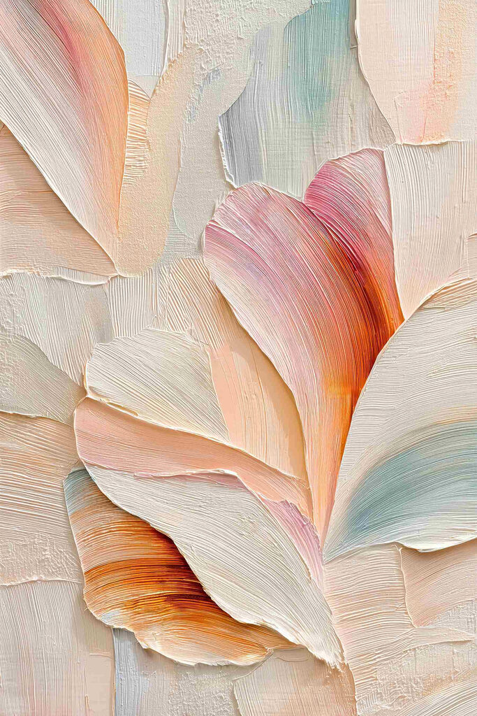 Delicate strokes in soft colors