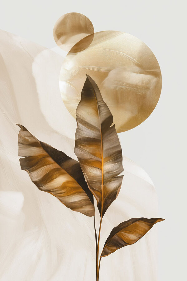 Elegant leaves against soft background Elegant leaves against soft background