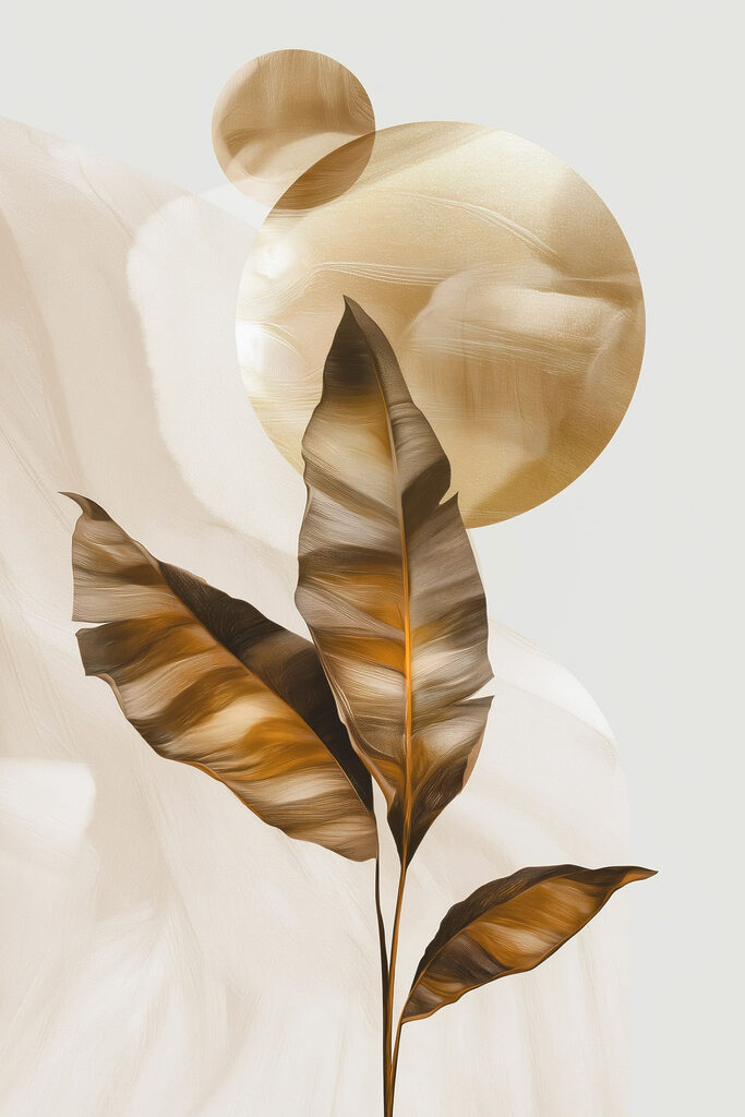 Elegant leaves against soft background Elegant leaves against soft background