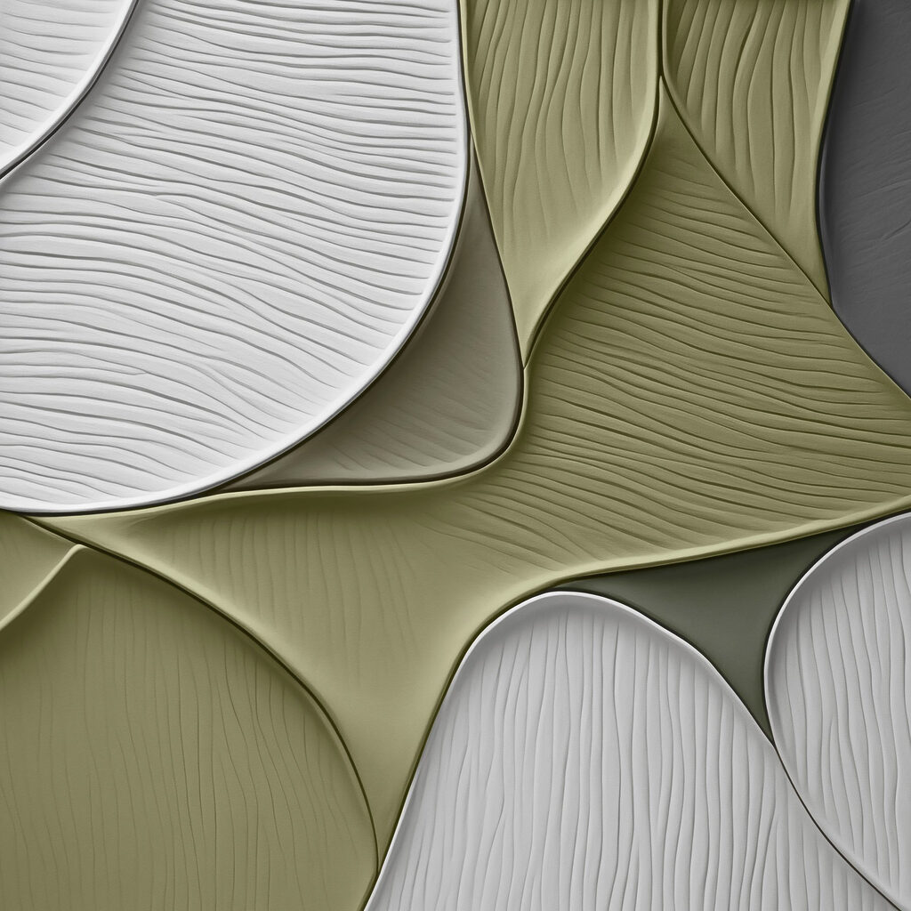 Flowing shapes in soft color palette Flowing shapes in soft color palette