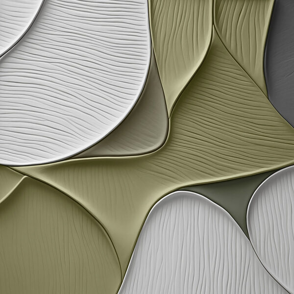 Flowing shapes in soft color palette Flowing shapes in soft color palette