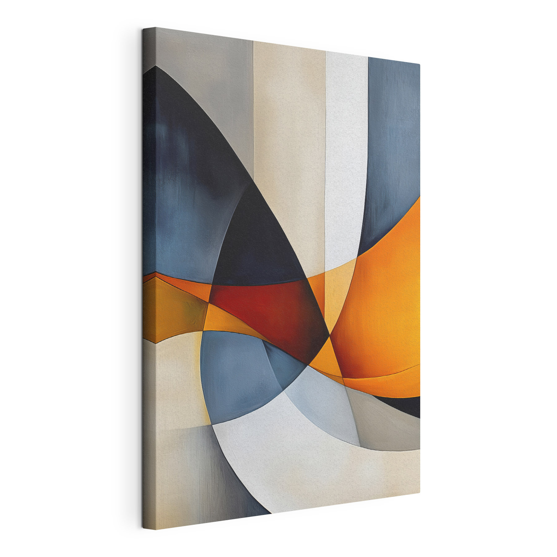 Colorful art piece with curved lines Colorful art piece with curved lines