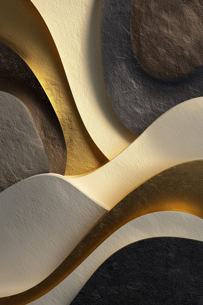 Waves of color and shape interplay