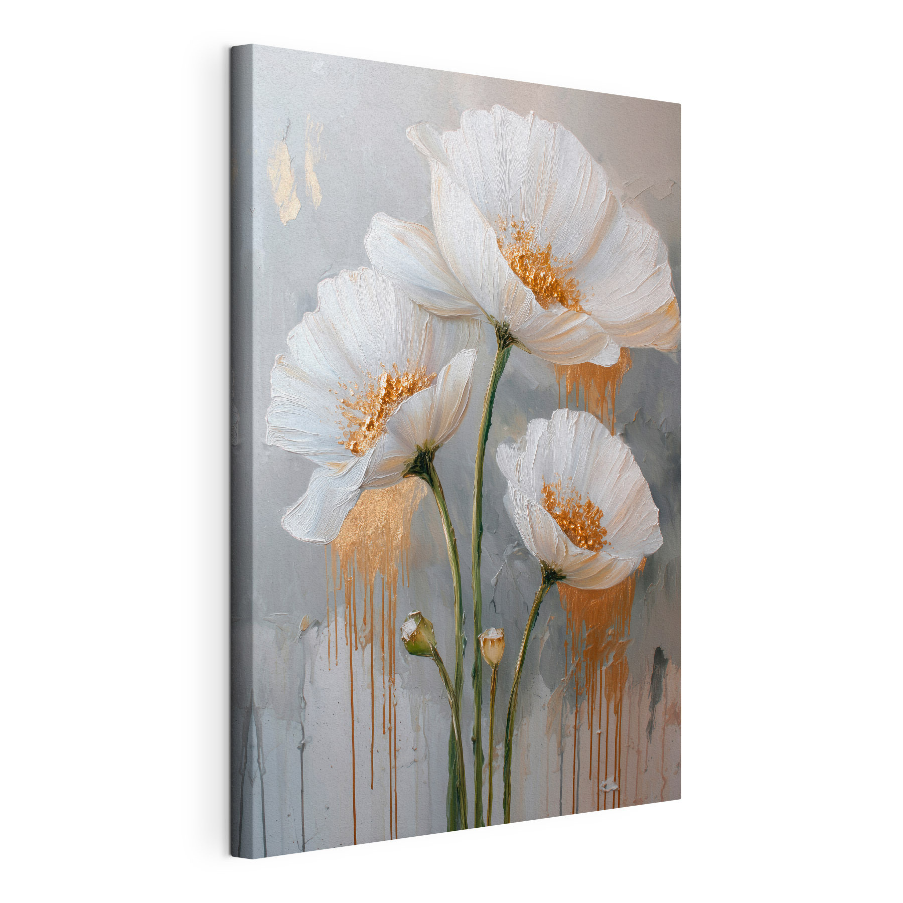 Painting of white flowers
