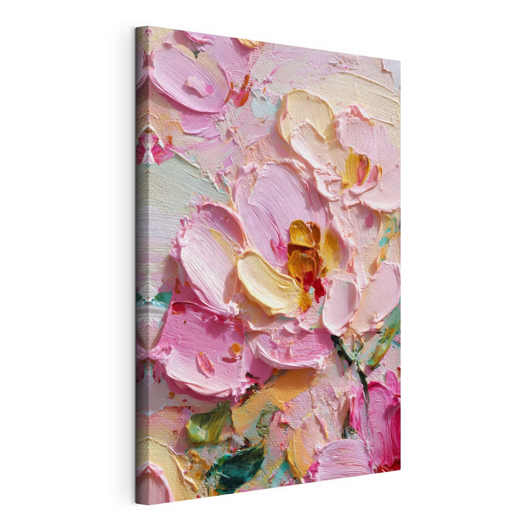 - Vibrant pink petals in soft hues - Vibrant pink petals in soft hues