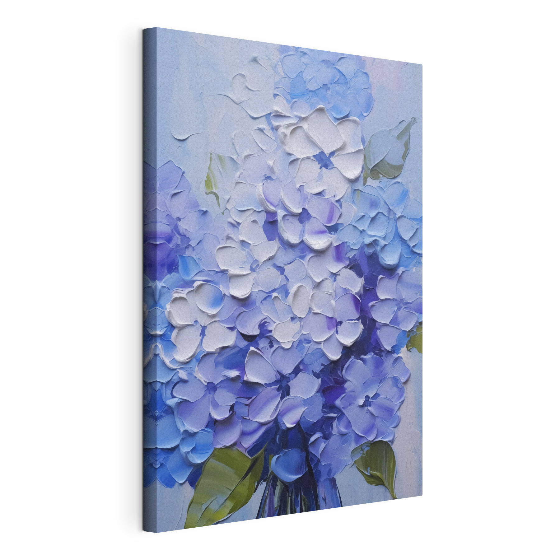 Painting of flowers on a white surface Painting of flowers on a white surface
