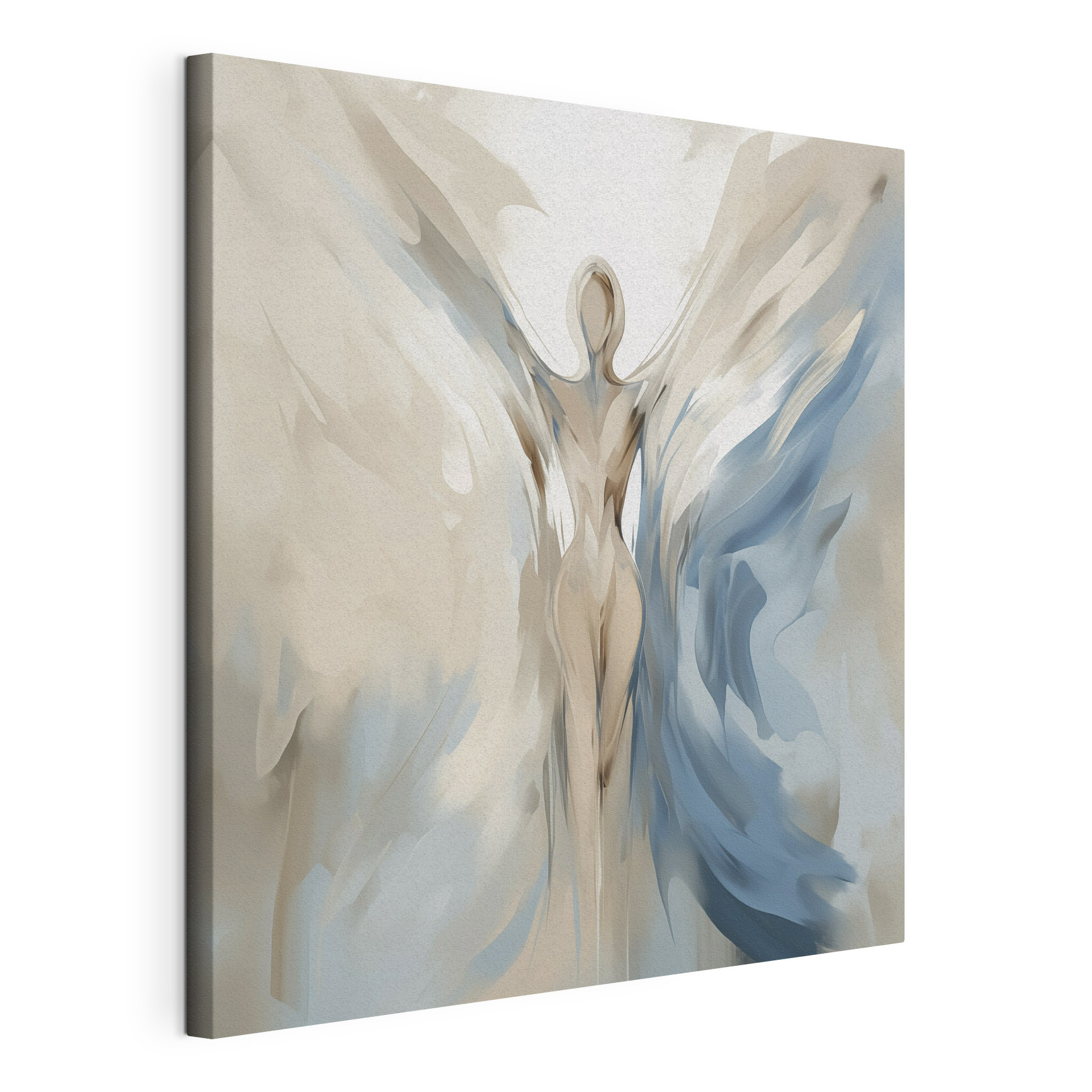 Woman with wings and a hood