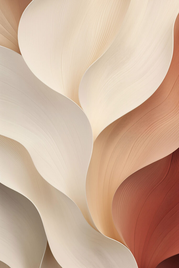 Mellow waves in soft hues