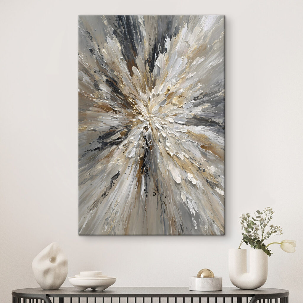 - Abstract explosion of neutral tones