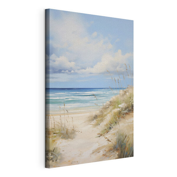 Vászonképek Vászonképek Füves strand és víz (Cikkszám: s49501)