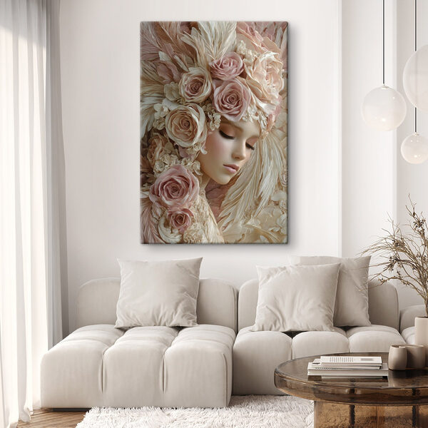 Mannequin with flowers in her hair