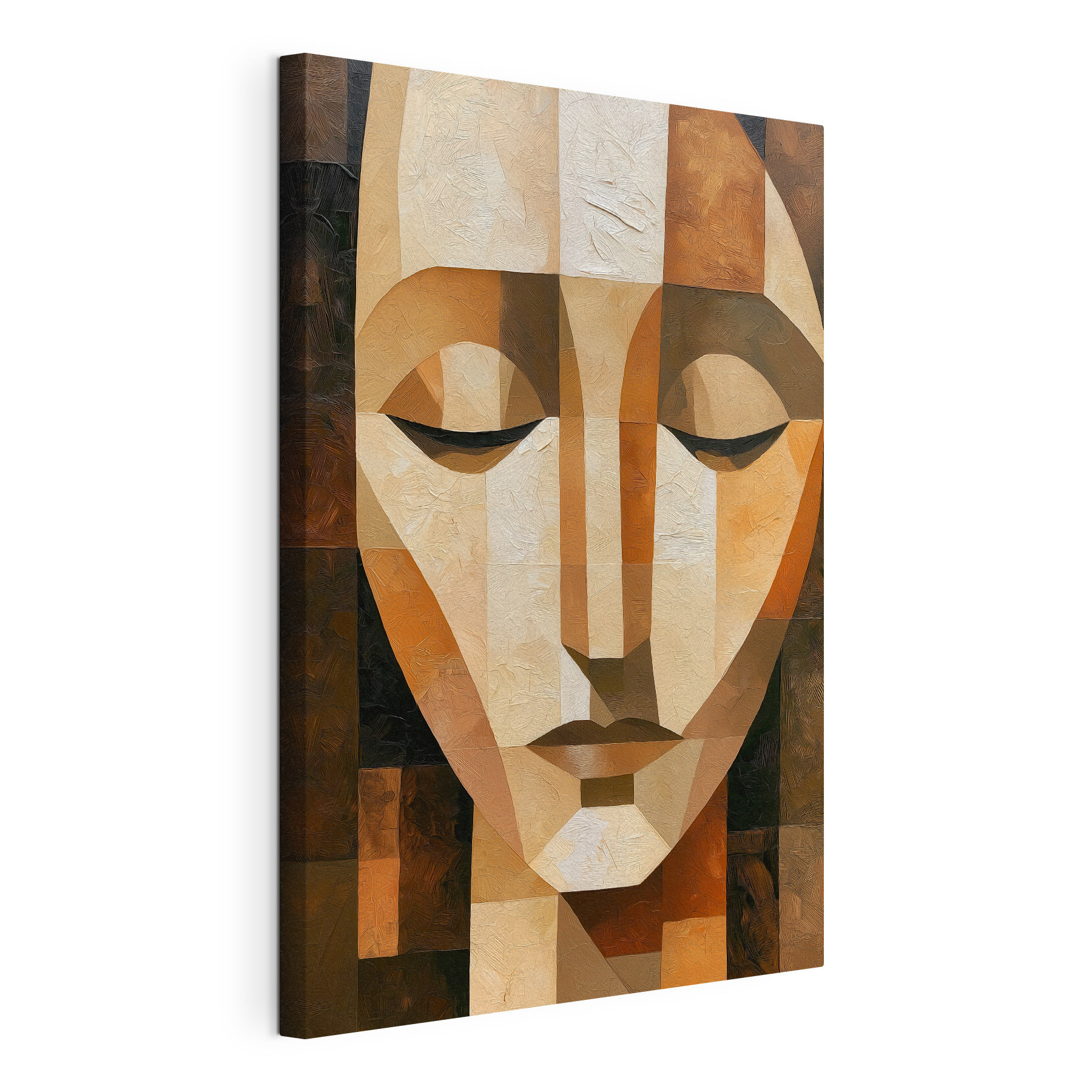 Serene face in soft tones Serene face in soft tones