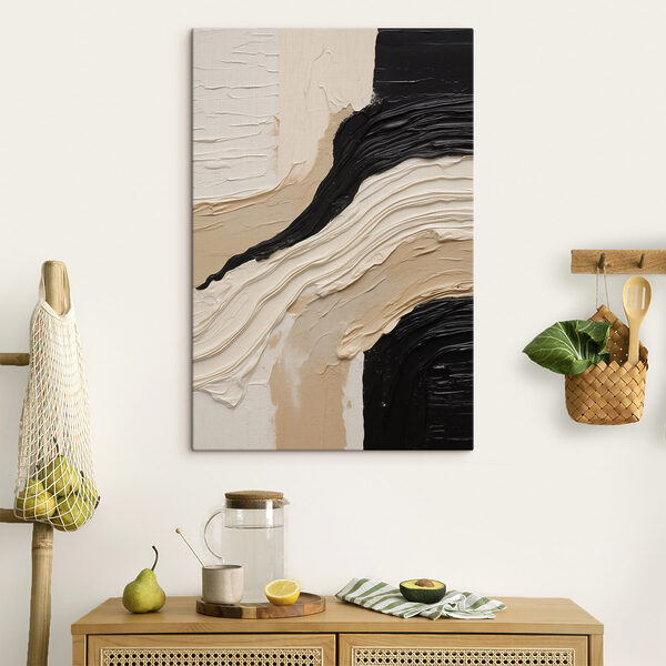 Soft waves of neutral colors blend
