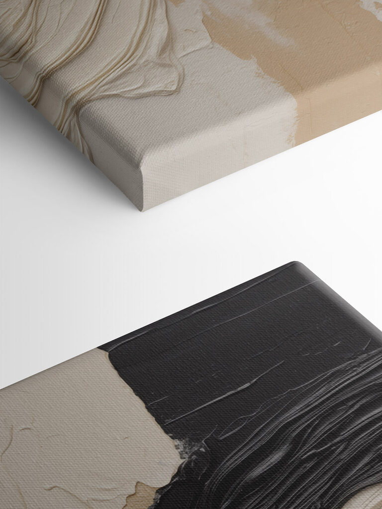 Soft waves of neutral colors blend