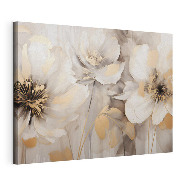 Painting of flowers on a wall