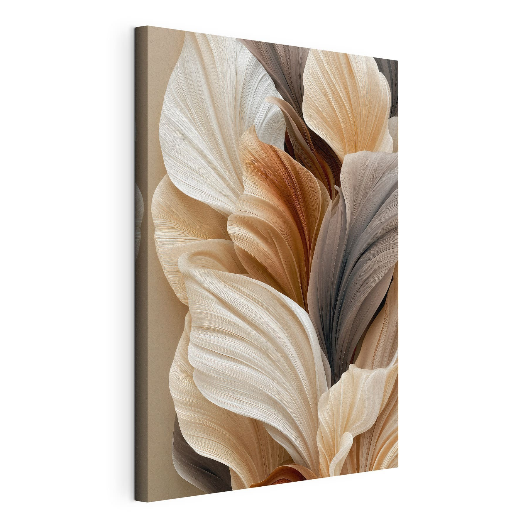 Flowing shapes in warm tones