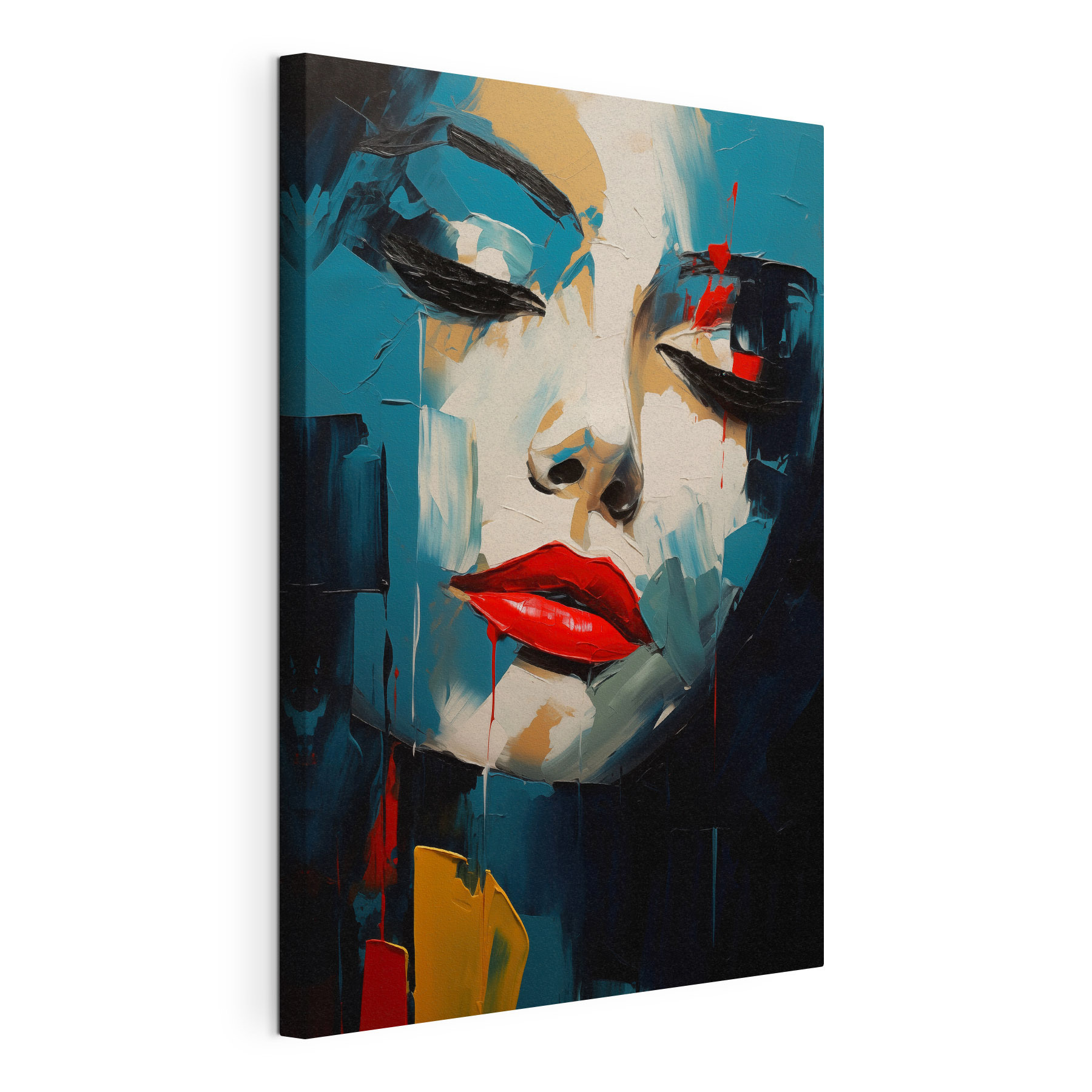 Painting of a woman's face