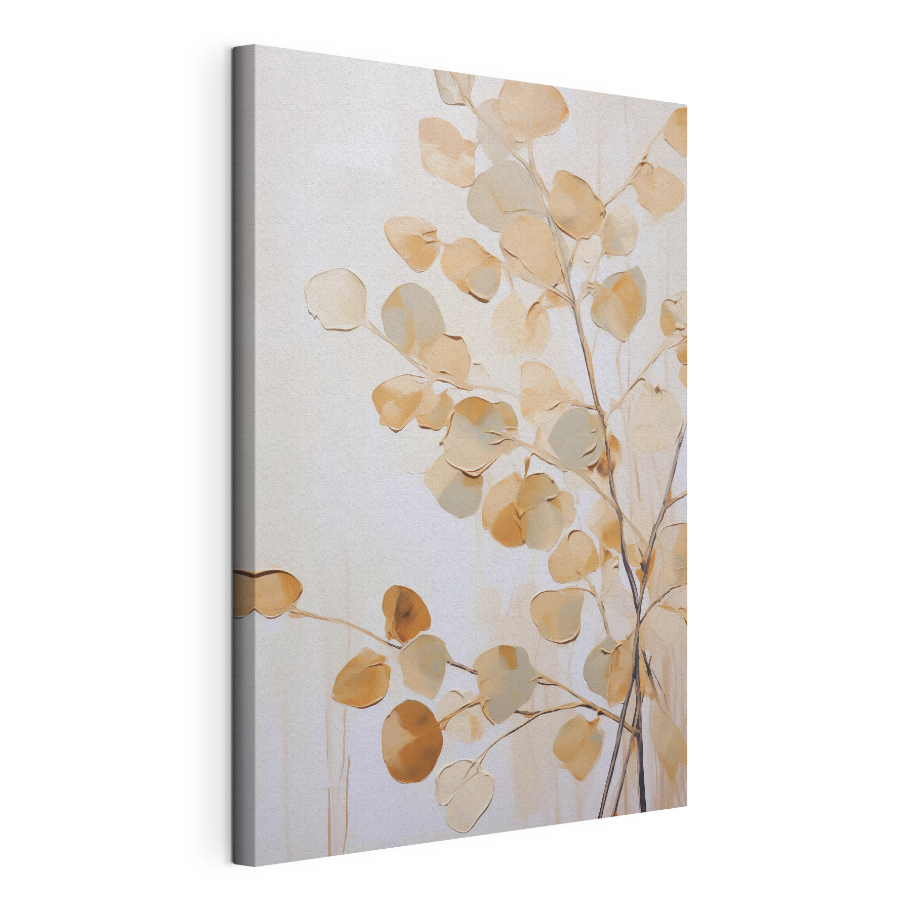 Painting of a branch with leaves Painting of a branch with leaves