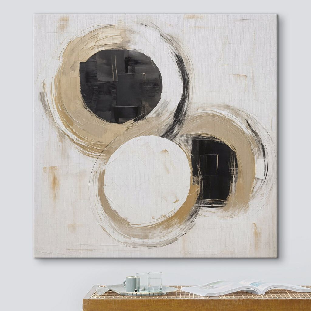 Painting of circles and dots