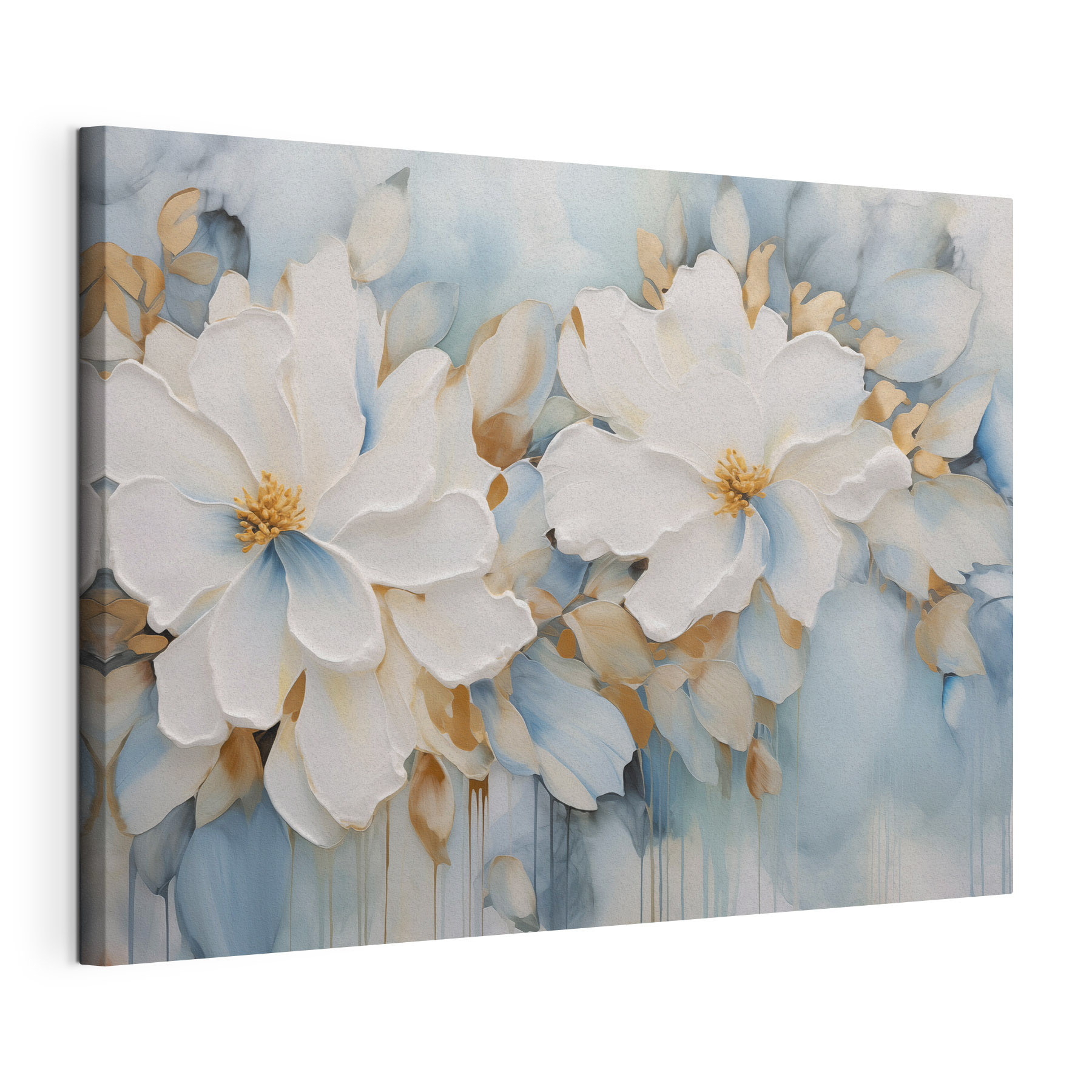 Blooming flowers in soft hues
