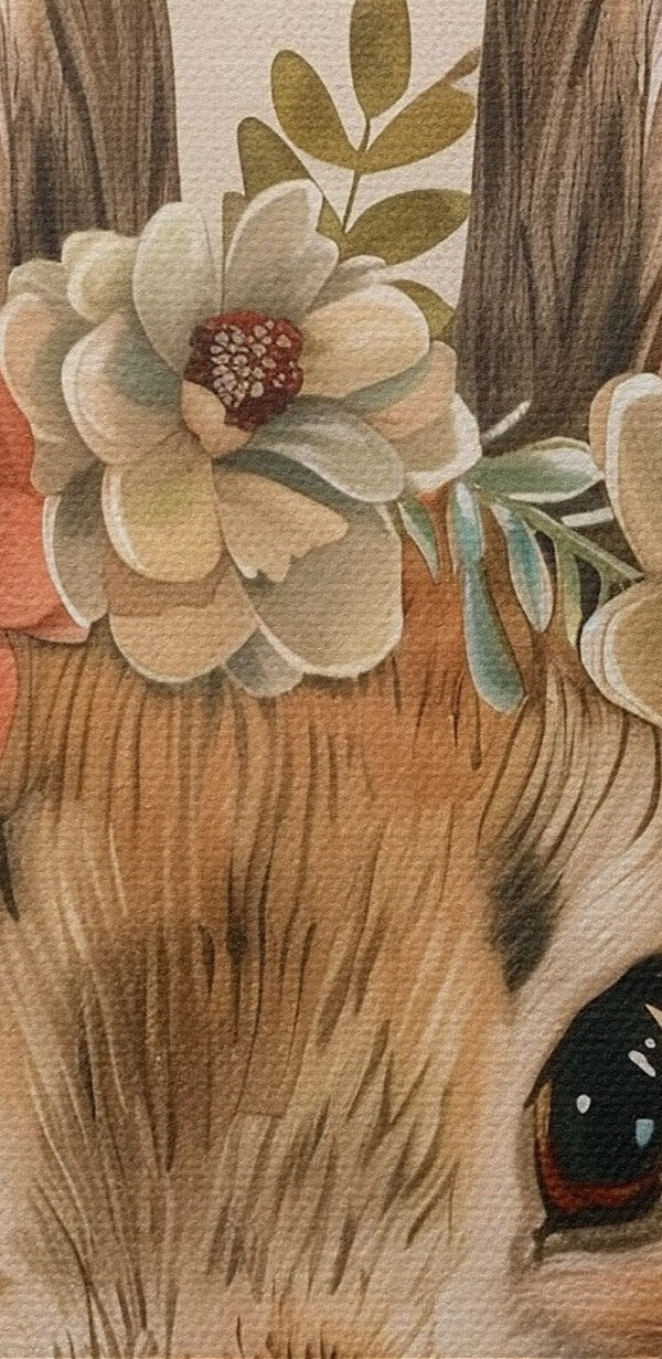 Rabbit with flowers on its head Rabbit with flowers on its head