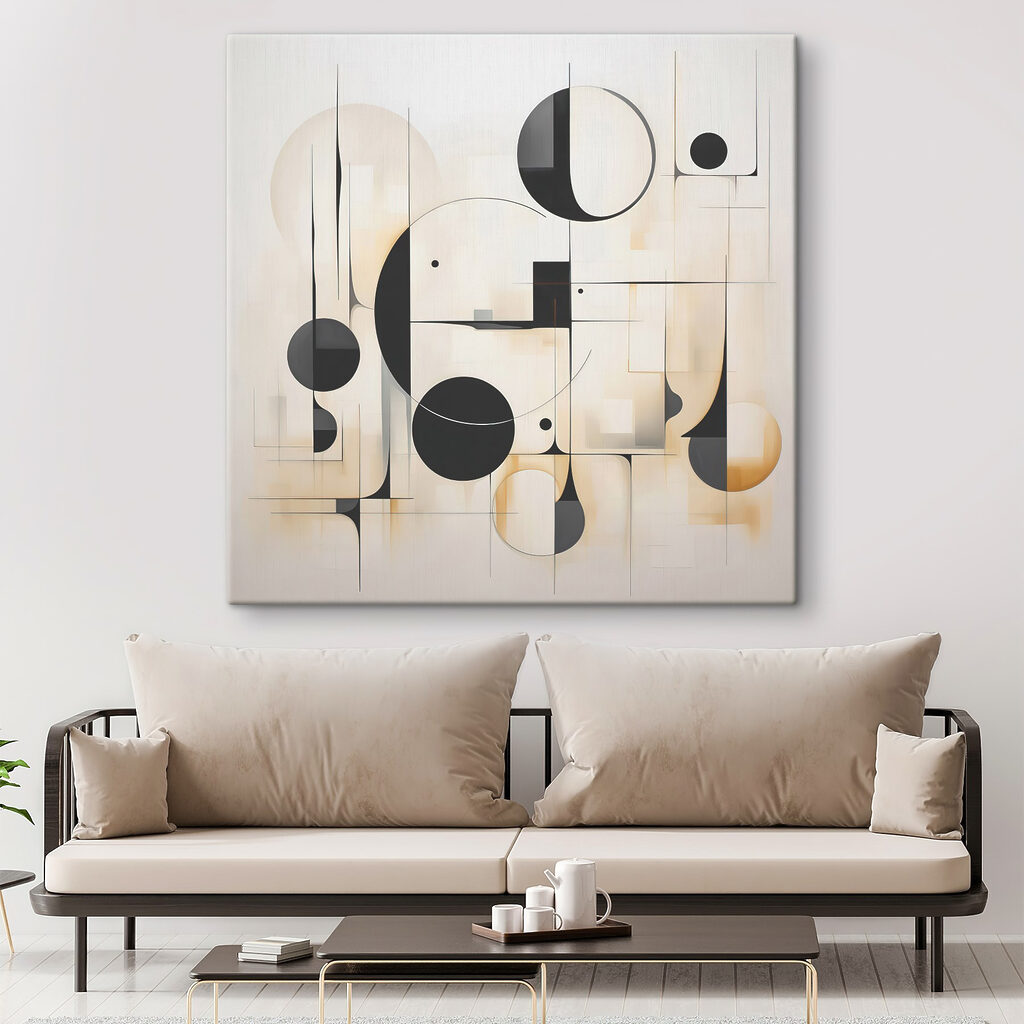 Black and white art piece