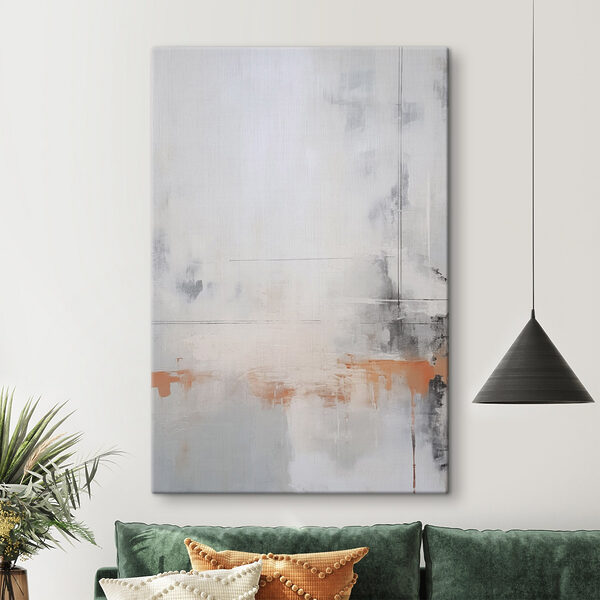 White and orange painting