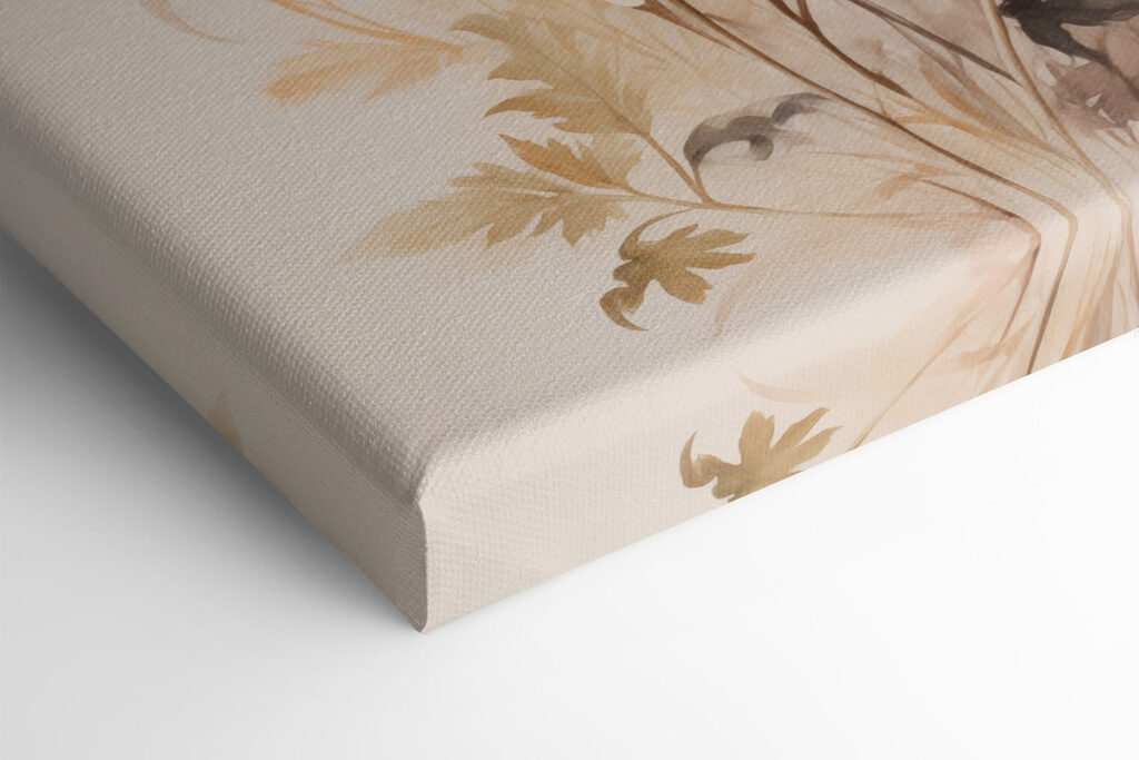 Painting of flowers on a white background Painting of flowers on a white background