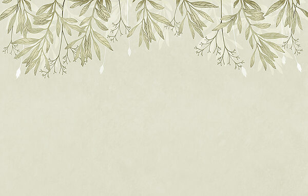Delicate leaves in soft hues