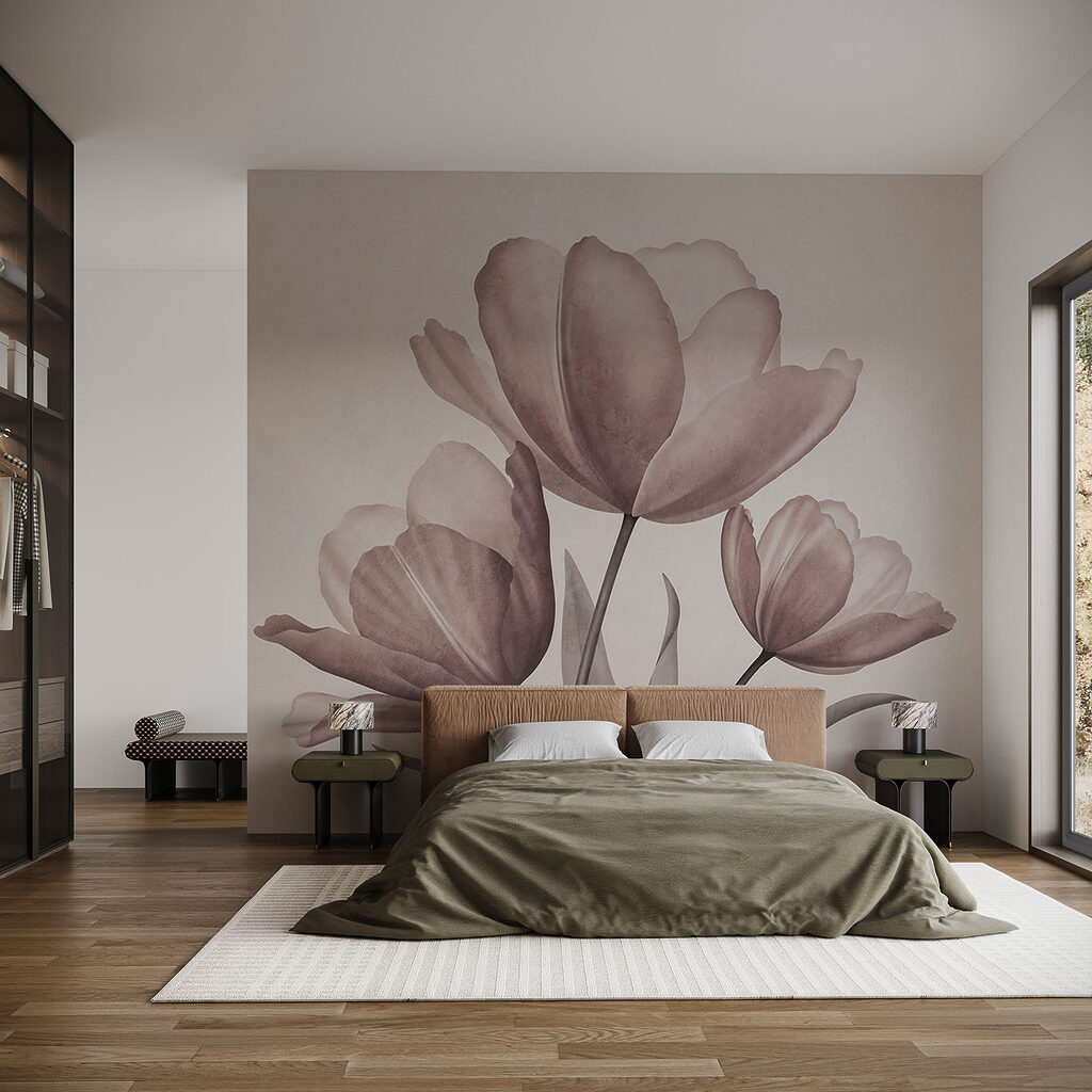 Elegáns tulipánok lágy pasztell árnyalatokban