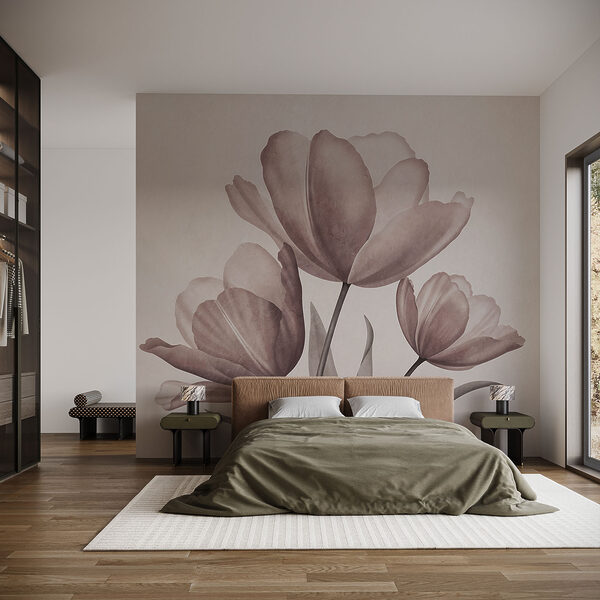 Elegáns tulipánok lágy pasztell árnyalatokban
