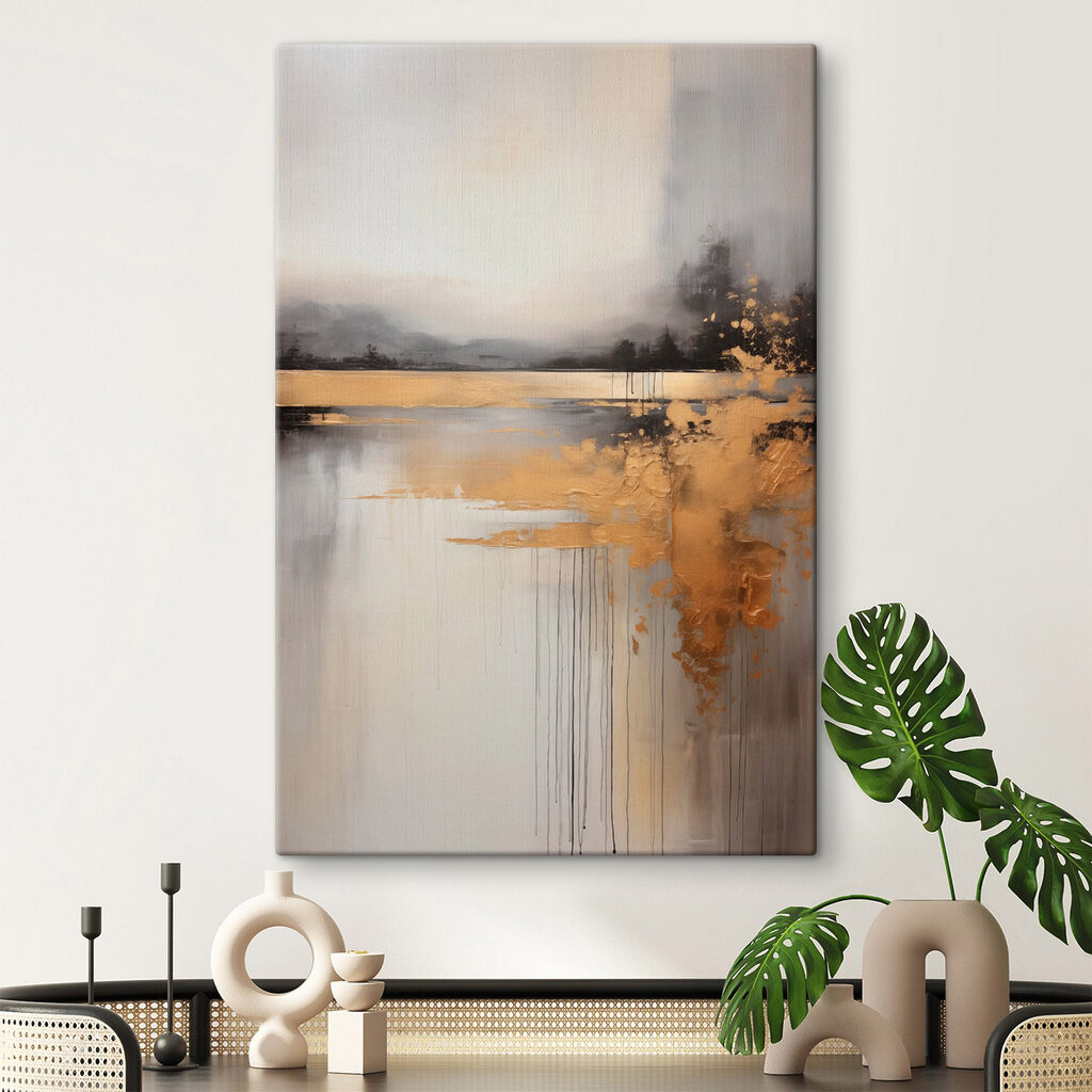 Serene landscape with artistic flair Serene landscape with artistic flair
